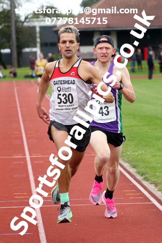 3000 metres, NECAA Open Meeting, Morpeth, Sunday, September 27th. David T. Hewitson/Sports for All Pics